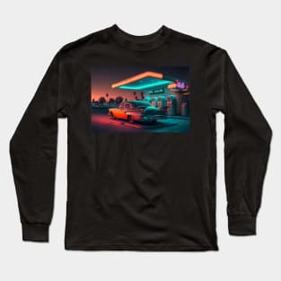 Future Gas Station 001 Long Sleeve T-Shirt